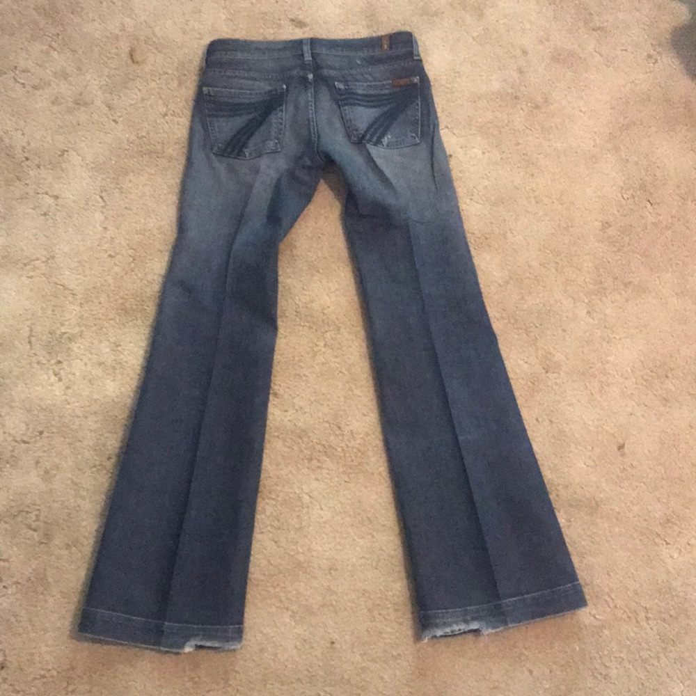 Size 27 7 for all mankind dojo flare jeans